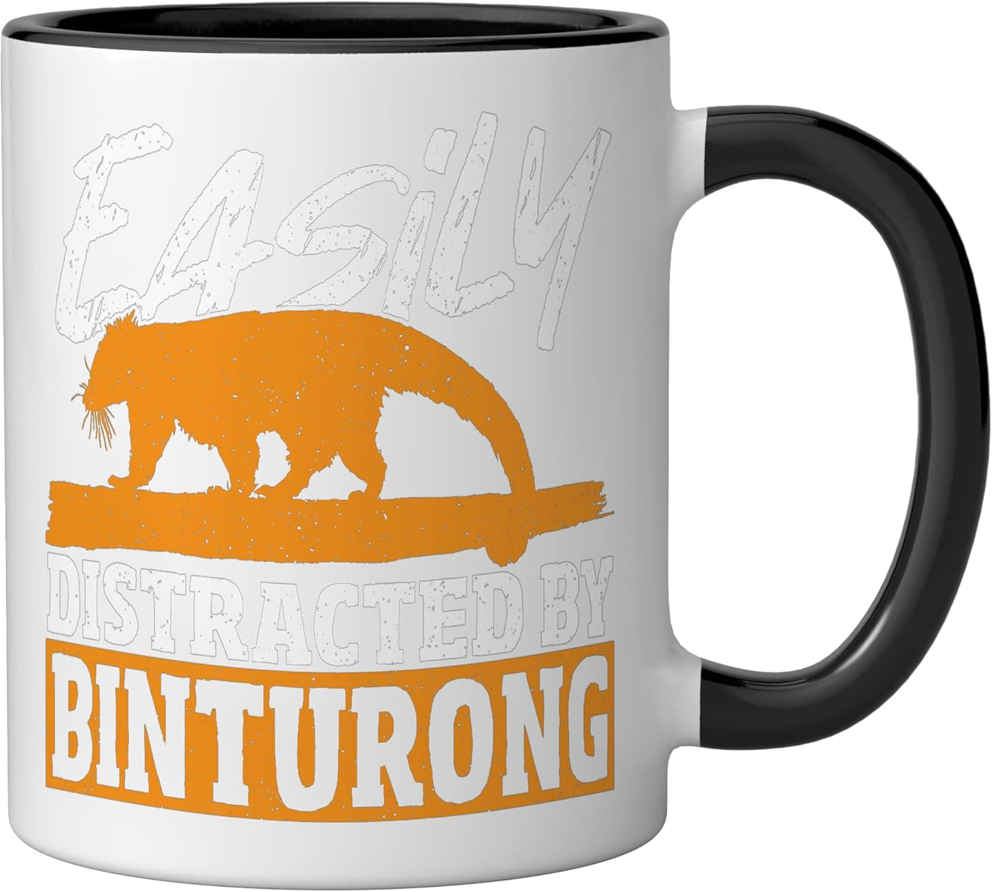 Taza Cerámica Binturong Negro/Blanco