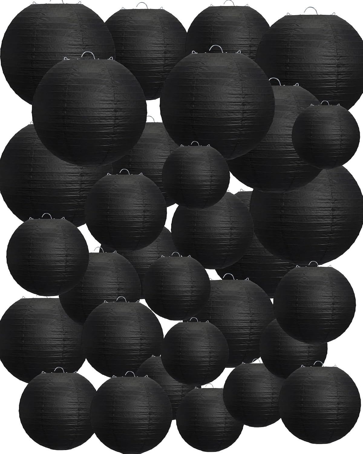 Set 48 Linternas Papel Decorativas Colgantes Asiáticas