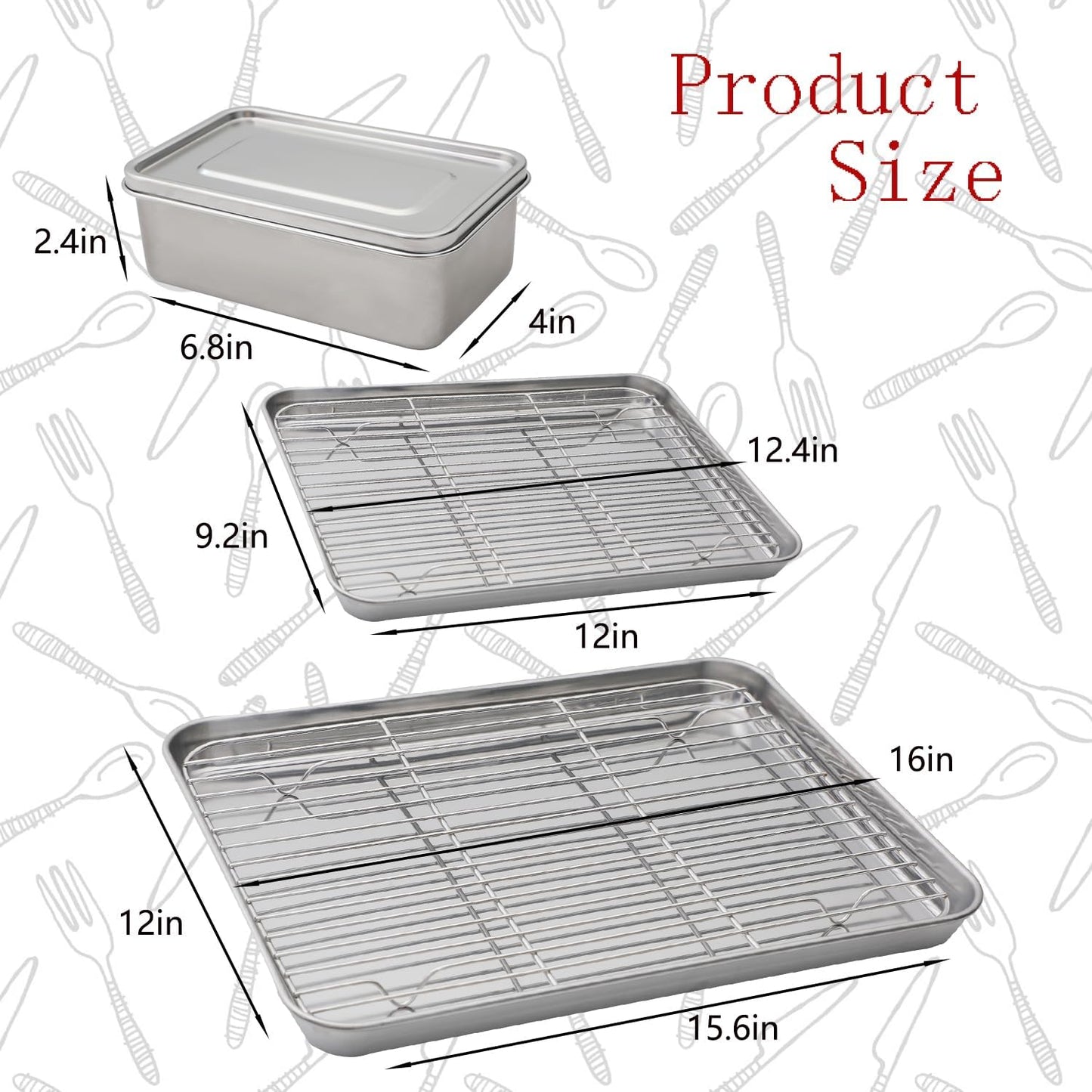 4 Pzas Bandejas Acero Inox Bento 30.4oz