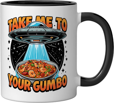 Taza de cerámica Take Me to Your Gumbo Louisiana Stew