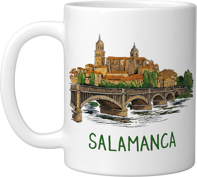 Taza cerámica Salamanca España souvenir ciudad histórica