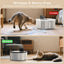 Fuente agua gato acero inox automática sensor movimiento