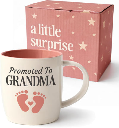 Taza de café para nueva abuela, regalo de embarazo, cerámica 13 oz