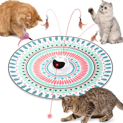 Juguete 3en1 para gatos con láser y pluma
