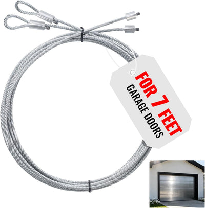 Kit reparación cables puerta garaje 7-8.5pies resistente corrosión