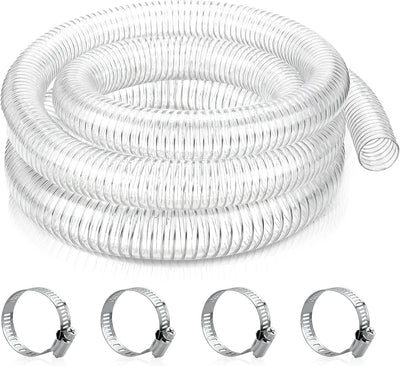 Manguera PVC flexible 1pulg x9.5ft acero reforzado UV