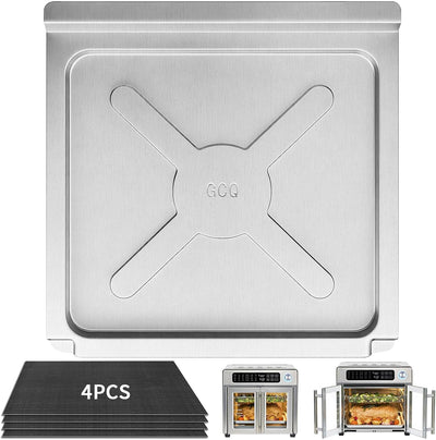 Repuesto bandeja freidora aire acero inox 13x12.5pulg