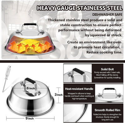 Kit 5 Pzas Accesorios Plancha Hamburguesa Espátula Inox Cubierta