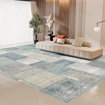Alfombra geométrica 5x7ft lavable dormitorio sala antideslizante