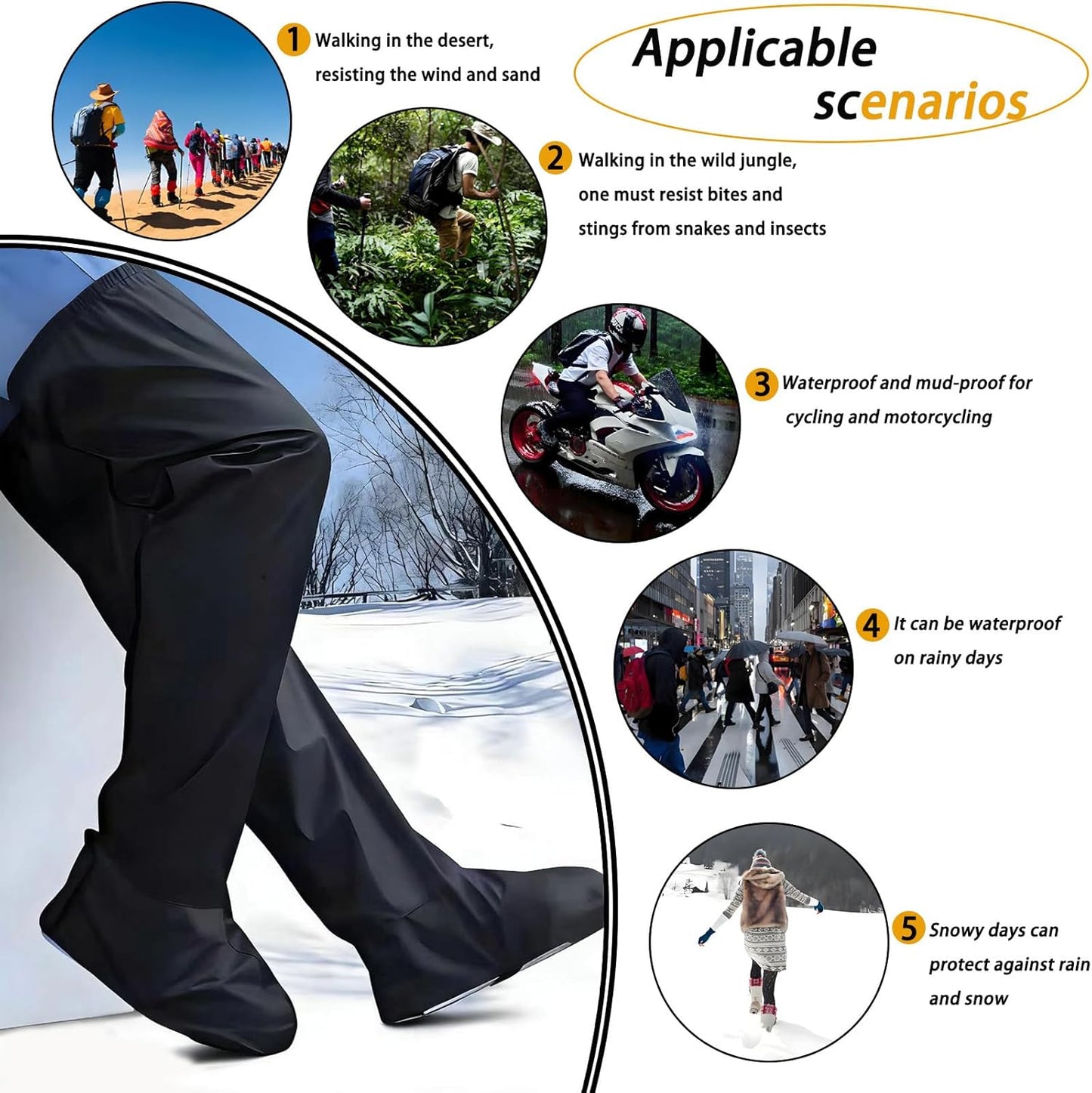 Fundas impermeables para zapatos reutilizables
