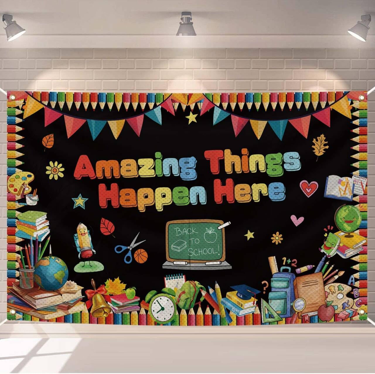 Pancarta bienvenida aula 43x71pulg