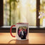 Taza cerámica Luther Vandross Never Too Much Hall of Fame roja/blanca