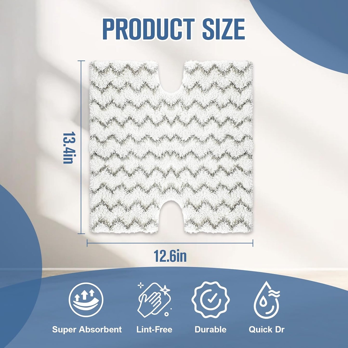 2 Pzas almohadillas trapeador vapor comp Shark Genius y Lift-Away