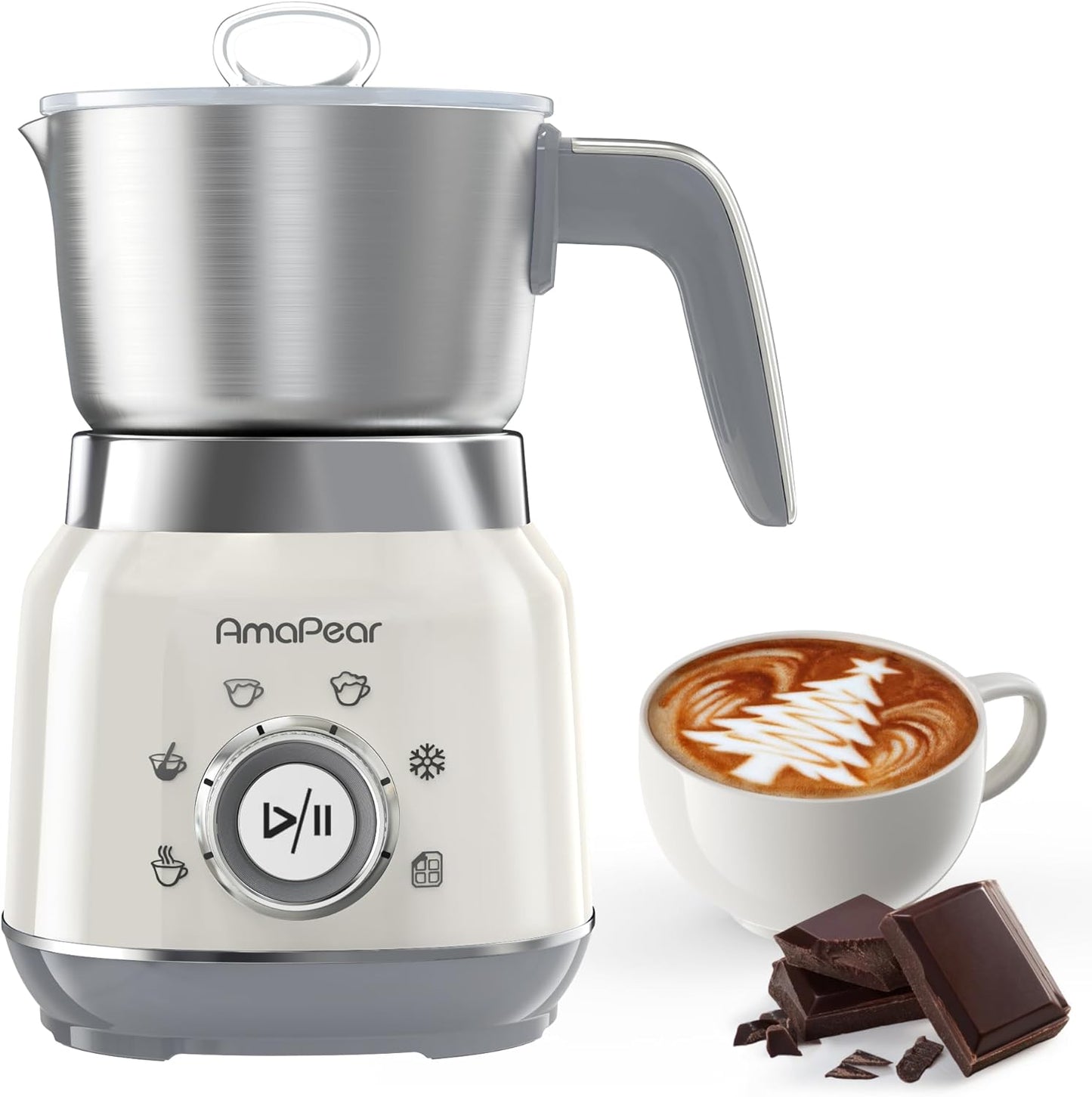 Espumador leche vaporizador 6en1 para café y chocolate