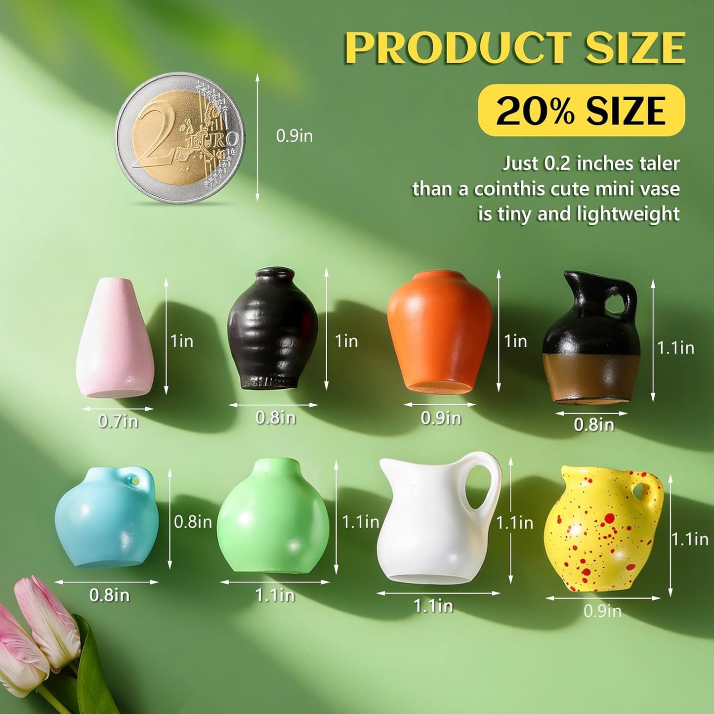 8 imanes de nevera con flores artificiales para cocina y oficina