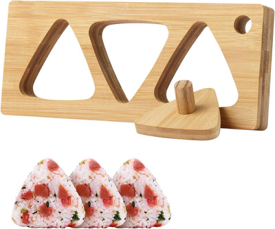 Molde para onigiri de bambú sin adherir para cocina en casa