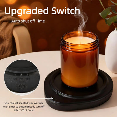 Calentador velas y tazas con temporizador seguro para café té