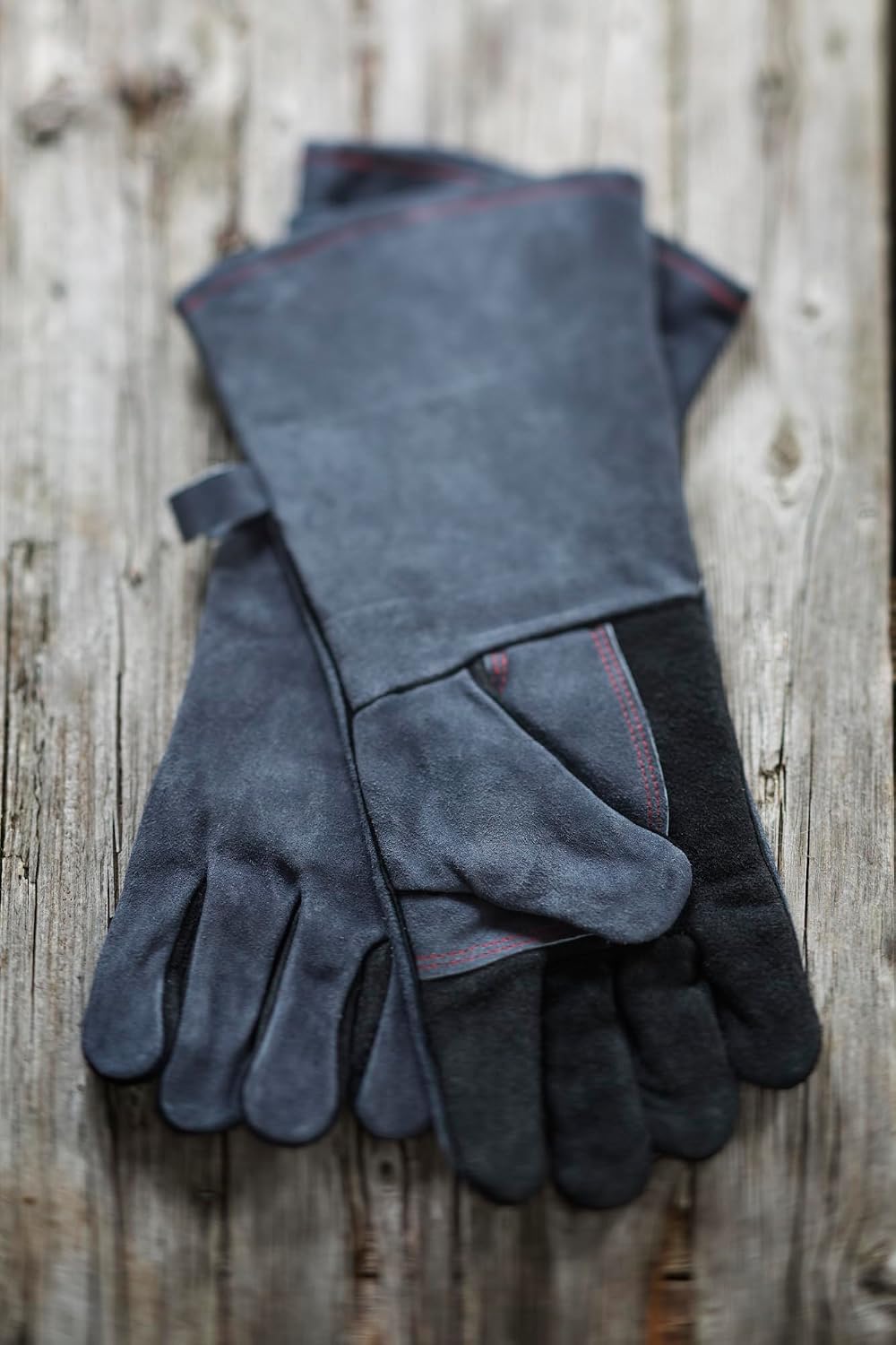 Guantes barbacoa cuero 16pulg