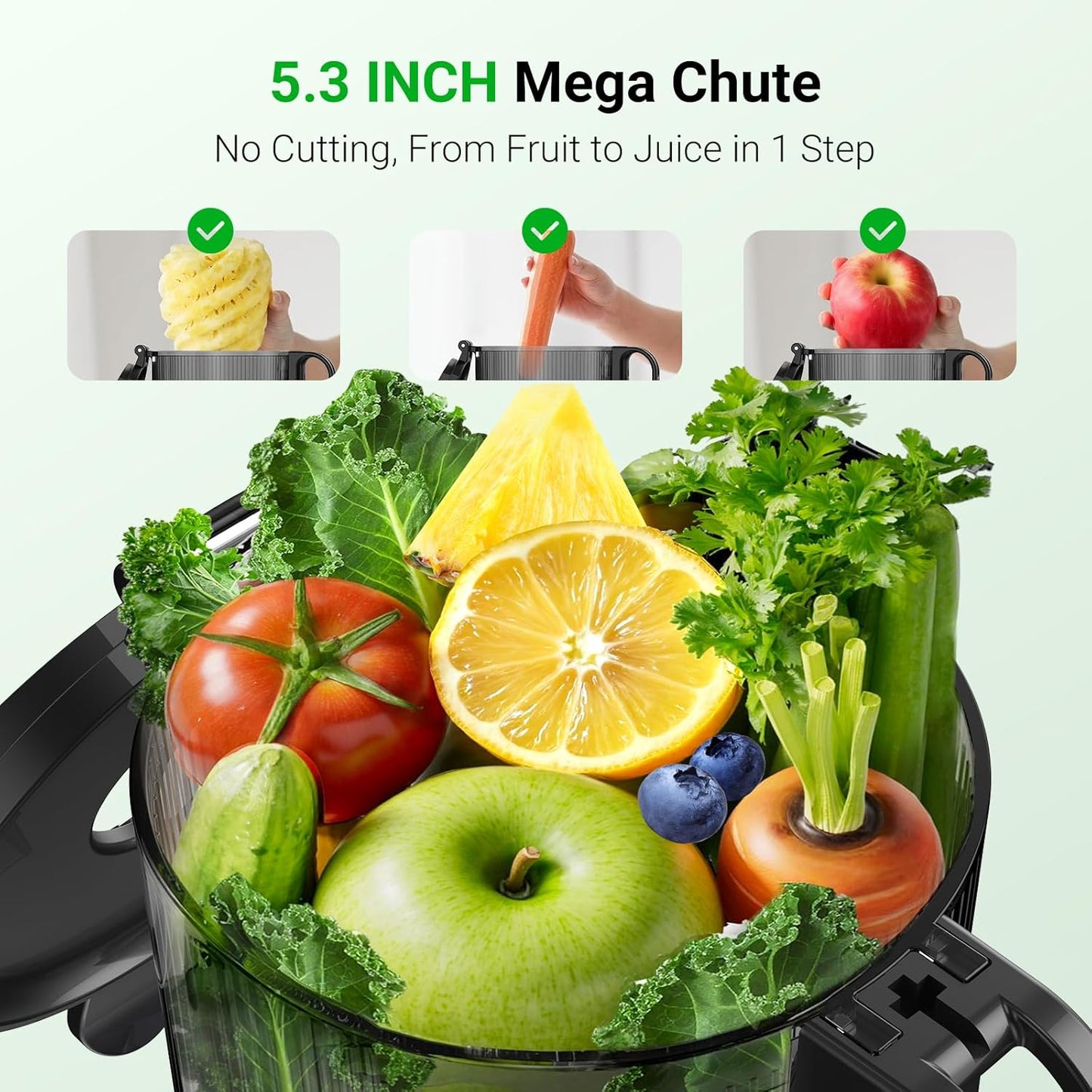 Extractor Jugos Autoalimentado Capacidad 1.7L
