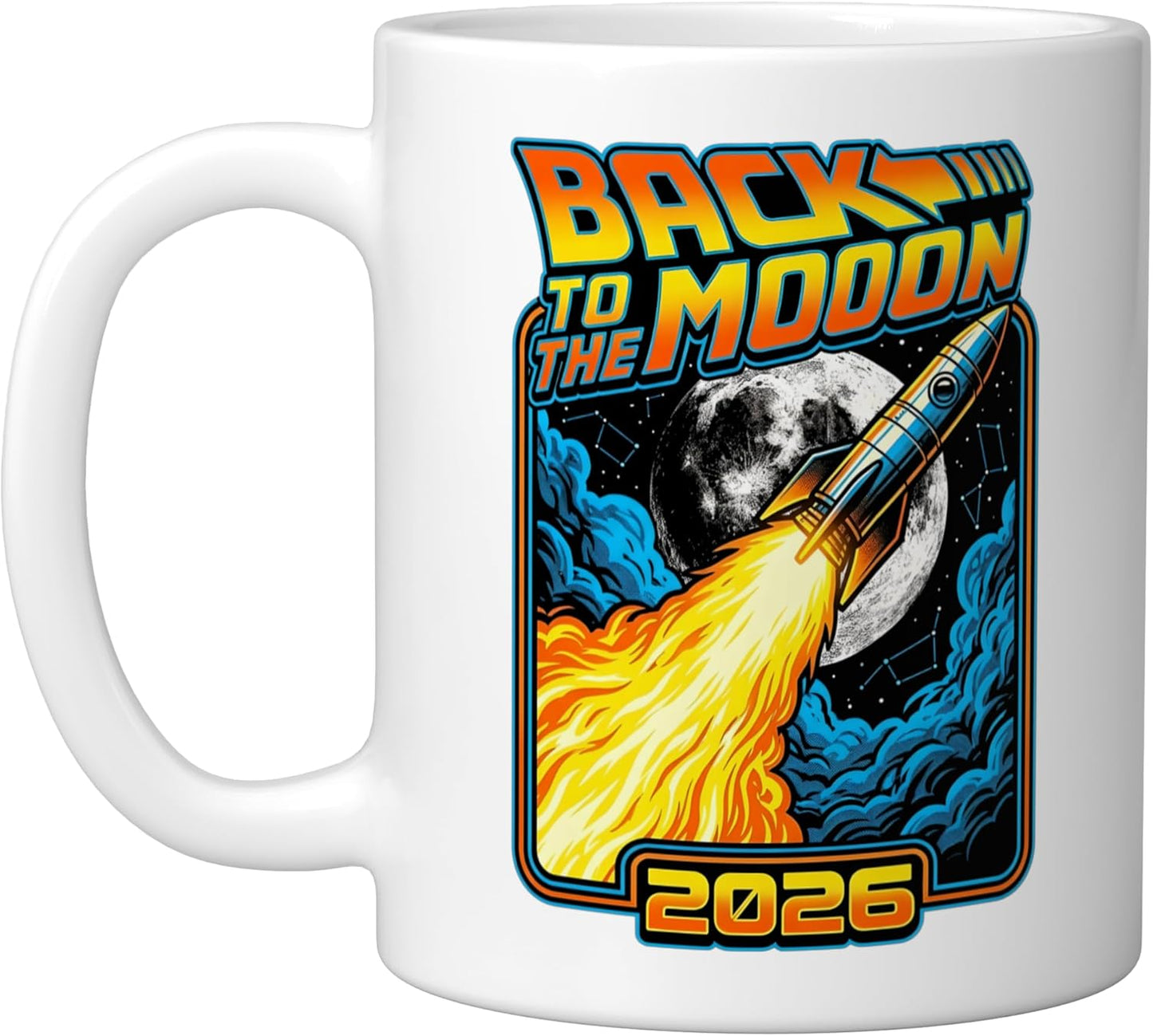 Taza Cerámica Astronauta Retro 2026 Blanco