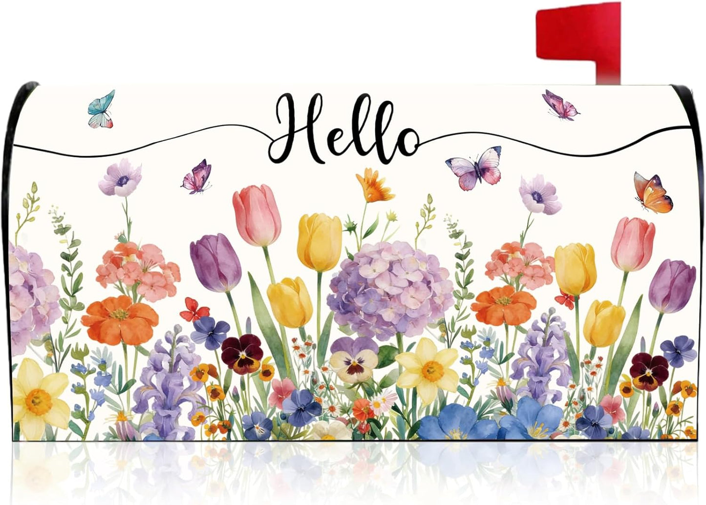 Fundas magnéticas para buzón primavera floral exterior
