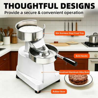 Máquina hamburguesas acero inox 5pulg 1000 papeles