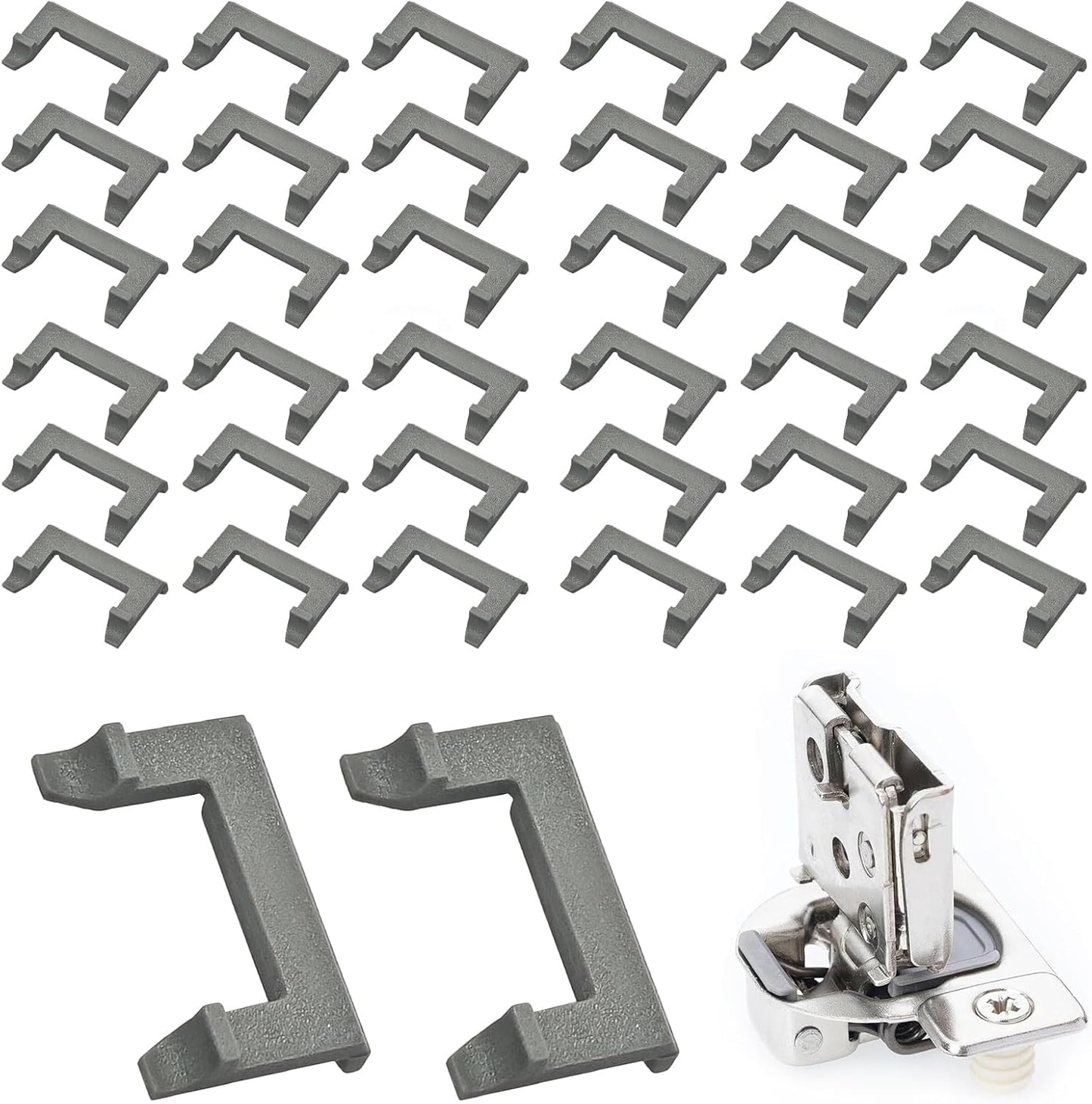 50 Clips Restrictor Bisagra 86-90 Grados Puerta Gabinete