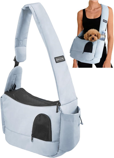 Transportador mascotas perros pequeños hasta 7lb color gris