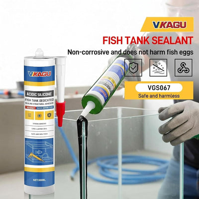 Sellador silicona acuario negro impermeable