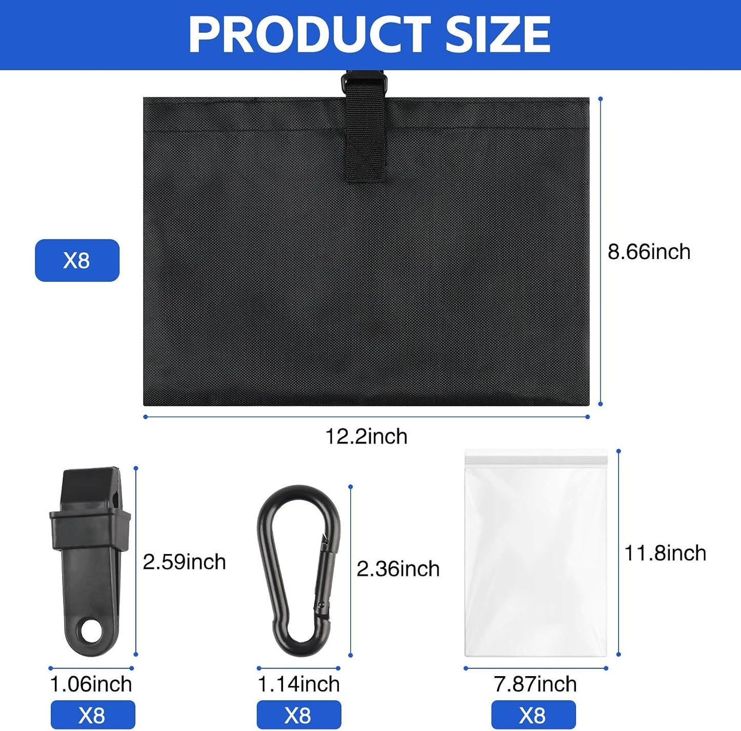 8 Pzas Fundas Lanchas Bolsas Arena 1680D Grado Marino