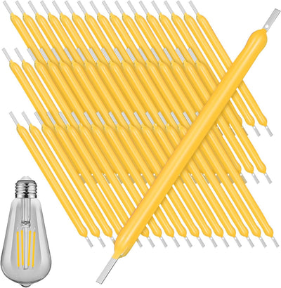 60 Pzas Filamento LED 3V Bombilla Flexible Edison Blanco Cálido