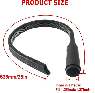 Herramienta al vacío 25pulg accesorio plano flex 1-1/4 y 1-3/8