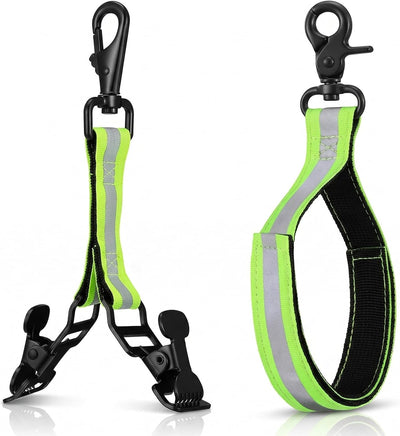 Correa guante bombero set 2 con soporte metálico y clips dobles