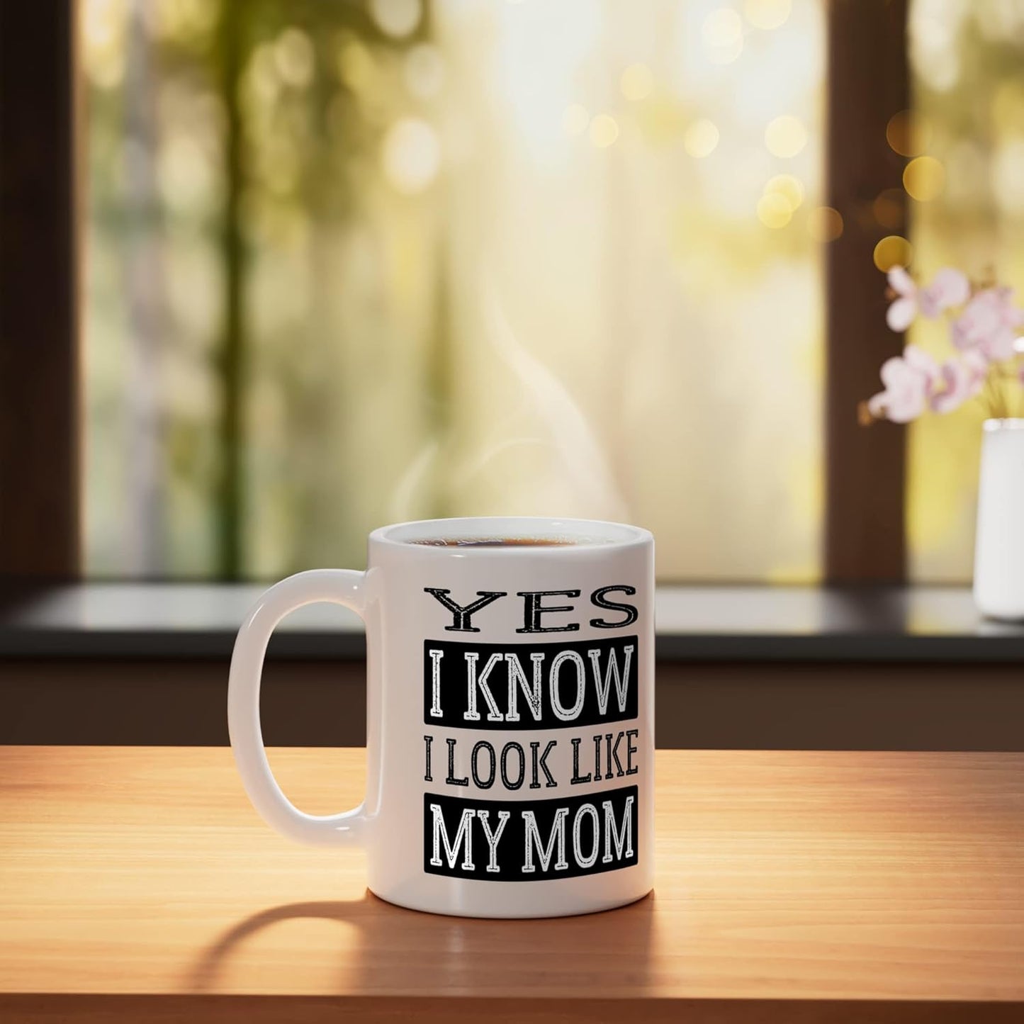 Taza Cerámica Vintage Hija Parece Mamá Día de la Madre