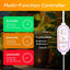 Luz LED cultivo plantas interior 105 LEDs ajustable