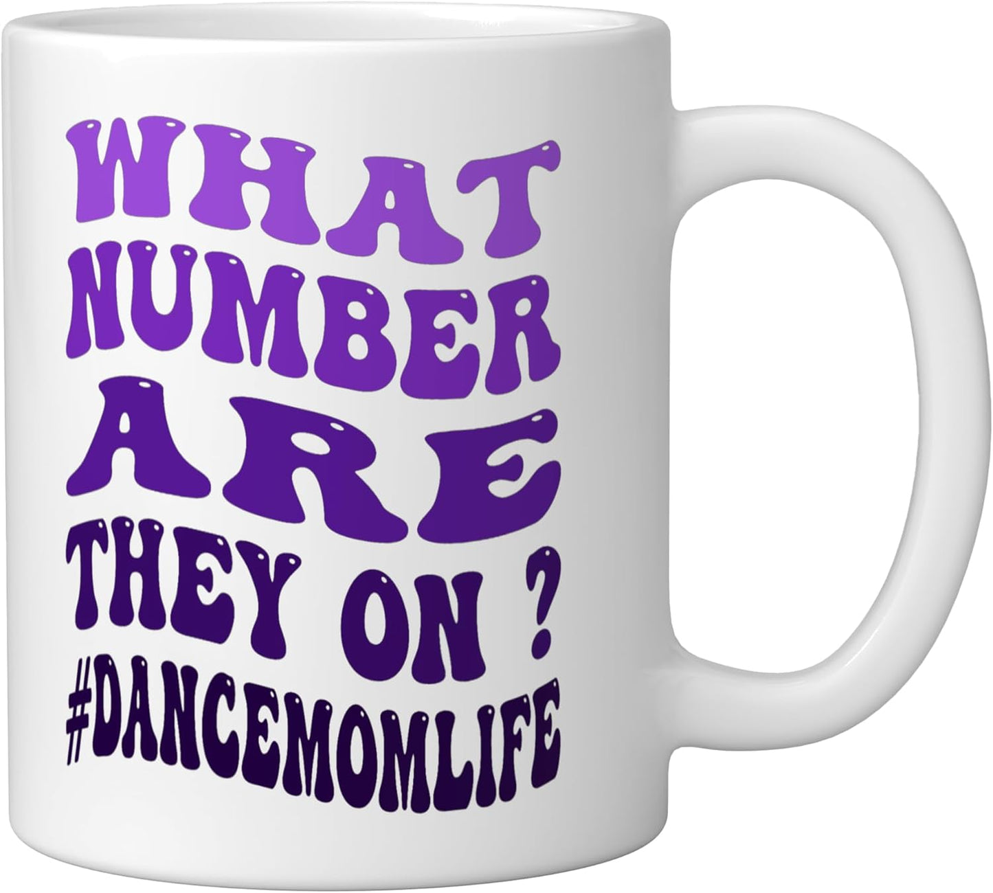 Taza cerámica para Madre's Day con dibujo divertido de baile