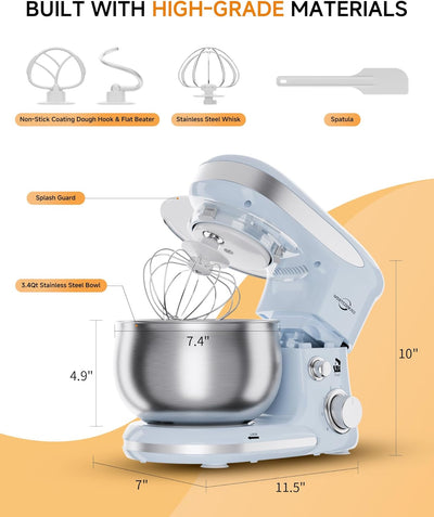 Batidora de pie 3en1 con accesorios para cocina