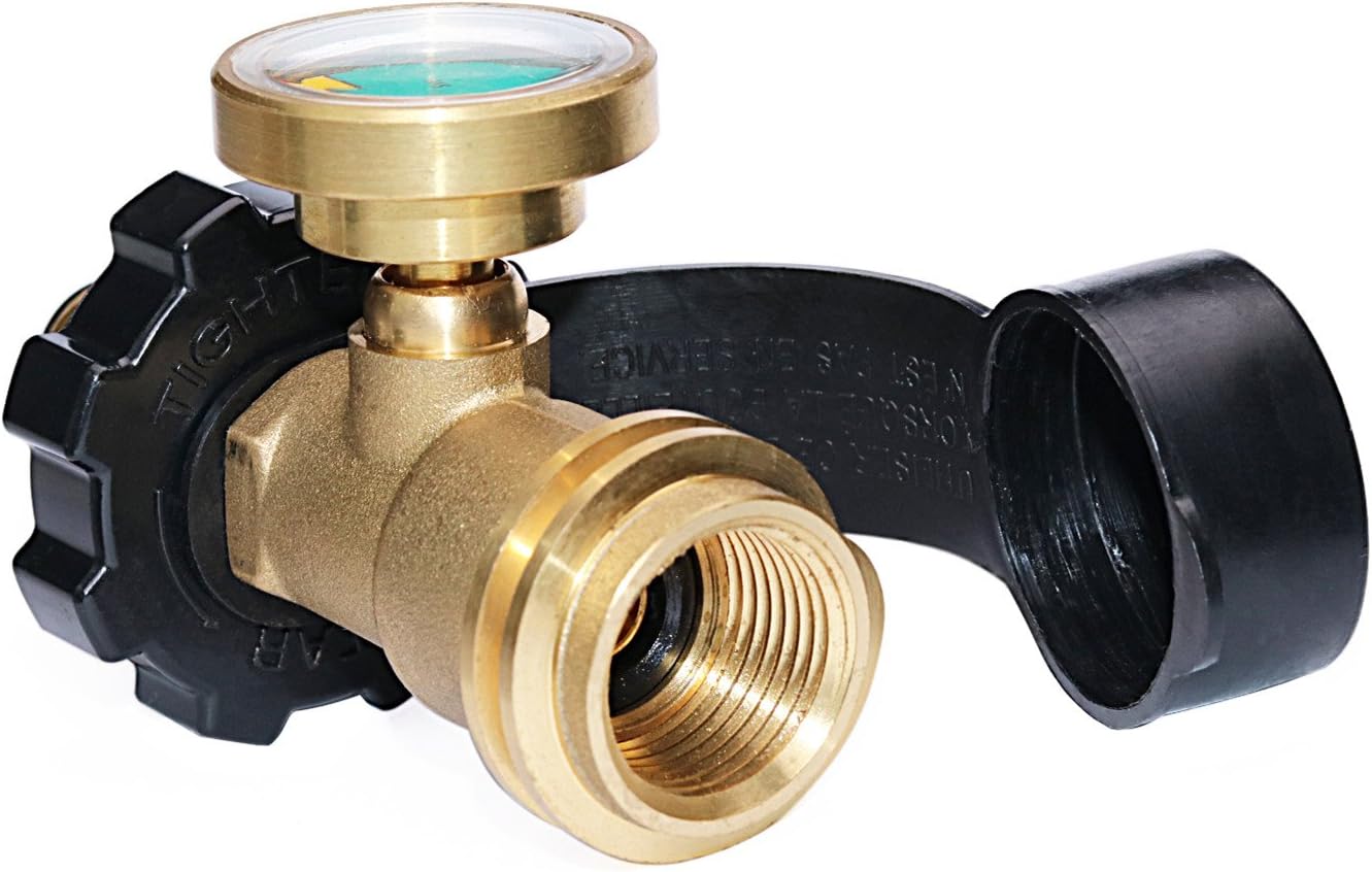 Adaptador tanque propano POL a QCC1 con medidor