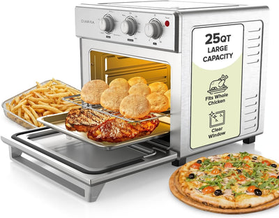 Horno convección 6en1 sin aceite freidora aire compacta