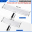 Juego 2 cuchillas yeso 16x24pulg acero inox raspadura