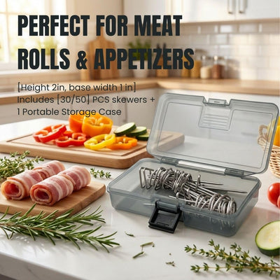 Pinchos de acero inoxidable 304 para freidora de aire y barbacoa reutilizables