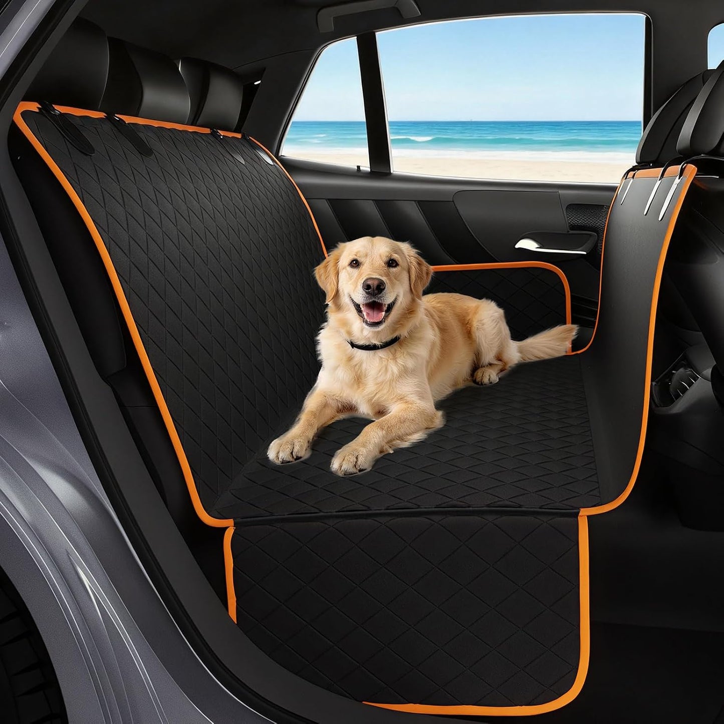 Funda asiento coche mascotas 600D impermeable antideslizante