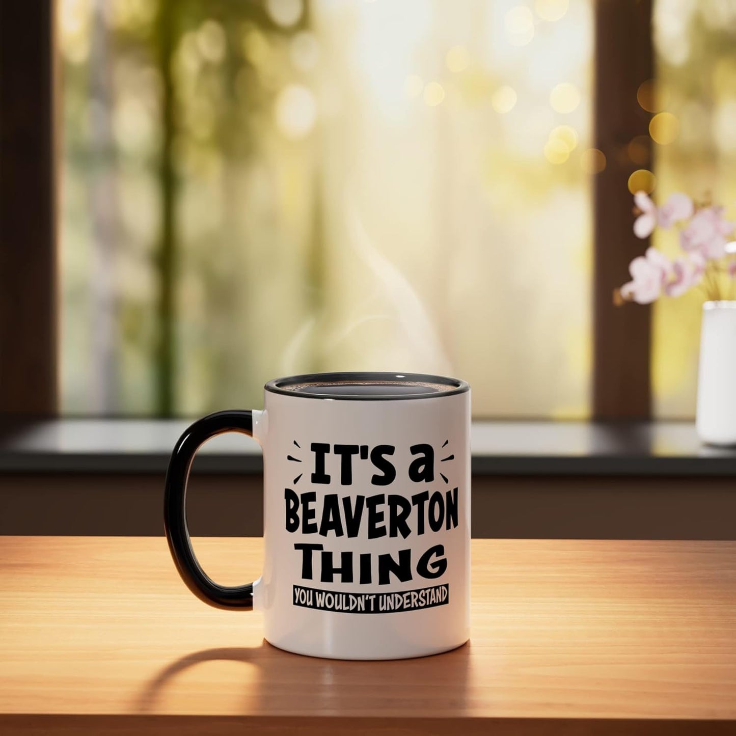 Taza cerámica Beaverton Lovers en negro/blanco