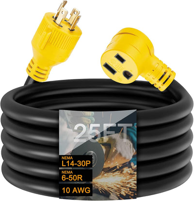 Cable extensión NEMA L14-30P a 6-50R 25pies
