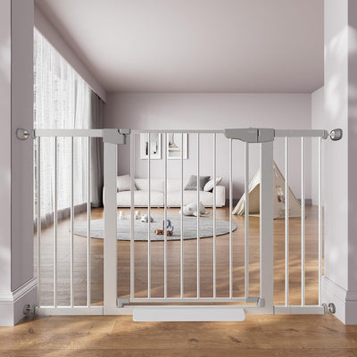 Puerta bebé ancha 75.4x130.8cm autocierre seguridad pasillos