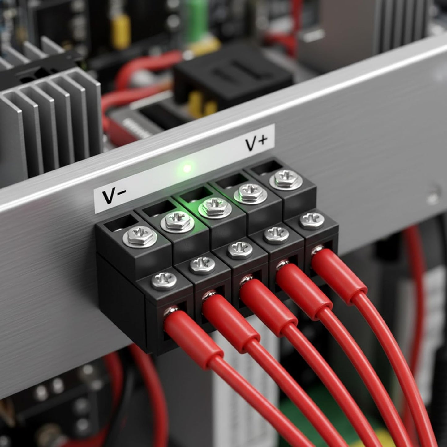 10 Conectores Terminal Pala 4GA Adaptador Barrera Crimpado