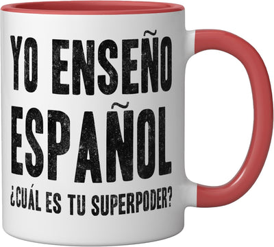 Taza Cerámica ¿Cuál Es Tu Superpoder? Rojo/Blanco
