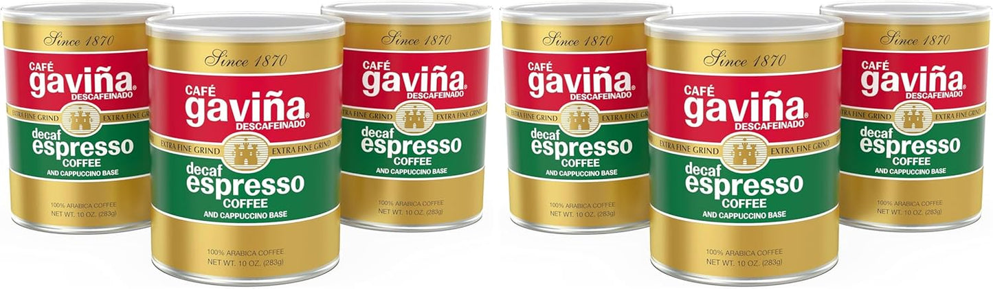Café Gaviña Tostado Descafeinado Molido Extrafino 10oz