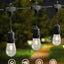 Guirnalda luces 30ft exterior blanco cálido LED impermeable