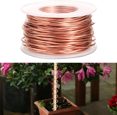 Antena jardinería alambre cobre 65ft estaca bobina 99.9% suave